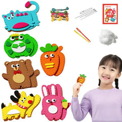 Children DIYs Sewing Toy Kits Kids Craft And Sew Set Educational Sewing Set Random Style DIYs Sewing Felt Animals Toys For Kids