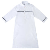 Children Robe w/ Long Sleeves Teenager Muslim Clothing Boys Kaftan Islamic Middle East Arab Jubba Thobe for Four Seasons