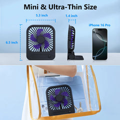 Eary Toilet Powerful Wall Fan Usb Rechargeable With 1200mAh 3 Speed Wind Magnetic Cooling Fan Portable Household Ventilation Fan