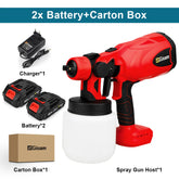 800ML Cordless Electric Spray Gun Portable Paint Sprayer Auto Furniture Steel Coating Airbrush Compatible For Makita 18V Battery