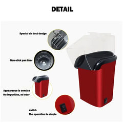 Household electric one-minute popcorn machine blower mini popcorn bagging machine electric heating corn