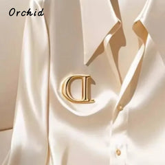 Satin Finish Shirts and Blouses Women OL Office Lady Long Sleeve Button Up Elegant Shirt French Solid Blouse Korean Tops Camisas
