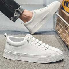 Men's Leather Casual Shoes Fashion Sneakers Designer Platform Tennis Shoes for Men Non Slip Sport Running Shoe Zapatillas Hombre