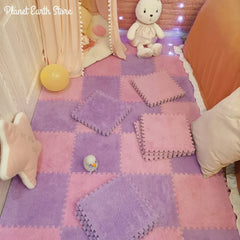 10/20Pcs Soft Plush Children's Mat Baby Play Mat Baby Toys Eva Foam Puzzle Carpet in Children's Room Keep Warm Playmat 30*1CM