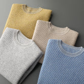 100% Cashmere Sweater With Seven Needle Thick Pattern, Versatile And Fashionable Temperament, Men's Sweater