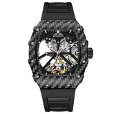 Fully automatic skeleton mechanical watch, fashionable personality, luxury hot men's watch, casual business watch