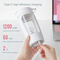 Tritan Automatic Mixing Protein Shaker Mug Outdoor Sports Drinking Water Bottles USB Charging Self Stirring Coffee Cups 650ml