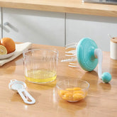 Manual Egg Beater Portable Eggs Whisk Separator Hand Cranked Cream Mixer Multi-Function Baking Tools Kitchen Mixer Accessories