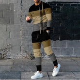 Trendy Designer Clothes 3D Print Oversize Suit Men Casual Long Sleeve Trousers Sport Tracksuit Graphic T Shirts 2PCS Sets