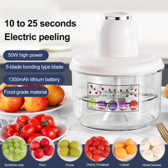 Rechargeable Fruit Peeler Automatic Electric Grape Peeler Machine for Grapes Cherry Tomatoes Garlic Rechargeable Brushless Motor