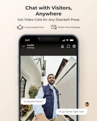 Reolink Smart 2K+ PoE Video Doorbell Wired Video Intercom with Chime Human Detection 2-Way Audio WiFi Door Bell Support Alexa