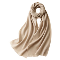 Pure Cashmere Warm Scarf Women Winter Autumn Short Tassle Wool Wrap Pashmina Shawl Cashmere Scarves for Ladies JulyPalette 100%