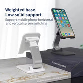 Foldable ABS Desktop Mobile Phone Stand Portable Holder Bracket for iPad iPhone 13 X Smartphone Tablet Desk Support