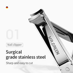 Multifunctional Nail Clippers Six Functions Nail Files Bottle Opener Small Scissor Nail Cutter Stainless Steel