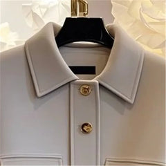 Limiguyue Small Fragrance Grey Coats Women Stylish Slim Waist Belt Jacket Temperament Luxury Button Outwear Autumn Winter 581P