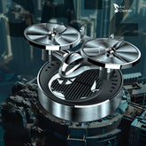 Solar Powered Rotation Helicopter Solar Aromatherapy Car Air Freshener Alloy Fragrance Auto Aroma Diffuser