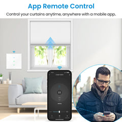 7th Generation Tuya Smart Life Roller Shutter Touch Panel Switch Percentage Remote Control Timer Work Google Assistant Alexa