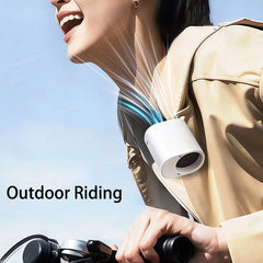 Hipacool Portable Car Clip Fan 360° Rotatable 100 Speed Wind 12V USB Rechargeable Electric Fan Low Noise Mini Fan Clamp Anywhere