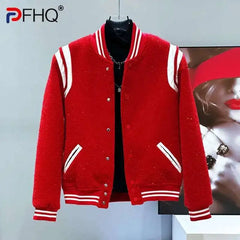 Design Men's Jackes Round Collar Bright Silk PU Laether Pacthwork Contrast Color Single Breasted Male Coats