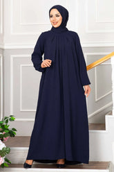 2024 Pleated Long Dresses Muslim Sets Turkish Evening Dress Lady Moroccan Kaftan Abaya Dubai Caftan Abayas Arabic Hijab 2XL
