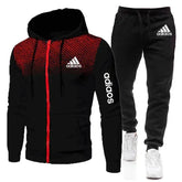 Men's Sportswear Fitness Suit, Zippered Sportswear, Running Suit, Fitness Suit, Sports Suit, Hoodie, New Style, Fashionable