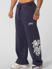 YOUNGLA American fashion brand high street sweatpants Jogger gym sports fitness casual straight leg slacks