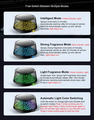 Car Electric Air Diffuser Aroma with Ambient Light,Adjustable Essential Oil Diffusers for Cars Interior Decor,Office,Home,Gift