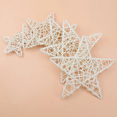 Artificial Star Wreath Plant Wedding Decorative Christmas Holiday Ornament Rattan Garland Door Hanging DIY Gift Home Decorations