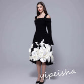 Customized Jiayigong Classic Modern Style Formal Evening Off The Shoulder A-line Appliquess Bespoke Occasion Dresses