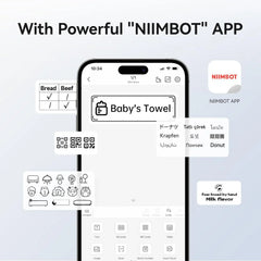 Niimbot 200dpiB21 300dpi B21PRO Label Maker Tag Price Portable Thermal Label Printer with White Photo Labels for Bakery/Business