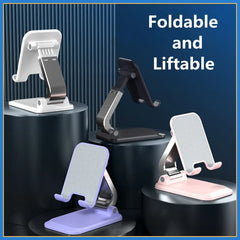 Foldable ABS Desktop Mobile Phone Stand Portable Holder Bracket for iPad iPhone 13 X Smartphone Tablet Desk Support