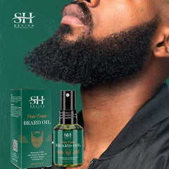 Sevich Tea Tree Growth Beard Oil Fast Effective Beard Growth And Clean Skin Thick & Supple Beard Care Essence For Men 30ml
