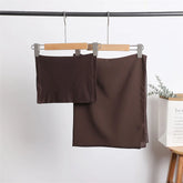 2pc/set Instant Chiffon Hijab With Modal Undercap Basic Stretchy Pullover Headscarf Outdoor Thin Breathable Sunscreen Head Wrap