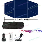 4.2M/4.6M Anti-UV Automatic Folding Sun Shade Covering Rooftop Car Cover Waterproof Car Umbrella with Remote Control