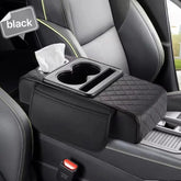 Auto Center Console Armrest Height Pad, Armrest Cushion Cover with 2 Cup Holders, All-Season Car Armrest Pillow Protector