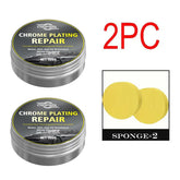 All-Vehicle Chrome Revitalizer: Oxidation Remover with Sponge - Brings Back Shine