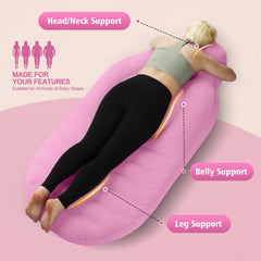 Inflatable Mattress Pregnancy Pillow O-type Yoga Mat With Belly Hole Best For Prone Sleepers (Need to inflate by oneself)