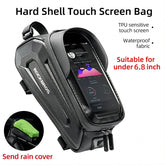 Bicycle Bag Waterproof Touch Screen Cycling Bag Top Front Tube Frame MTB Road Bike Bag 6.5 Phone Case Bike Accessories