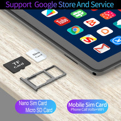 New 10.1 Inch Tablets Octa Core 3G Phone Call Dual SIM Dual Cameras 4+64GB Android 11 Google Play WiFi Bluetooth Global Version