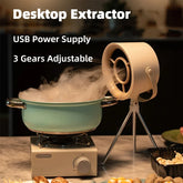 Portable Exhaust Fan Small Kitchen Hood Extractor Barbecue USB Supply Desktop Range Hoods Mini Suction Cooker Hood