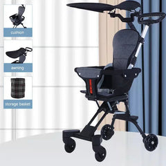 IMBABY Baby Stroller Portable Folding Travel Cart Suitable All Seasons With Two-Way Seat Safety For Newborns And Safety