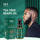 Sevich Tea Tree Growth Beard Oil Fast Effective Beard Growth And Clean Skin Thick & Supple Beard Care Essence For Men 30ml