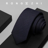 Blue Wool Tie For Men's Formal Wear Business 6cm Fashionable British Personality Narrow Tie Slimming Korean Version Small Tie