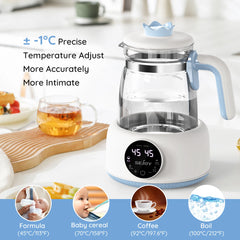Sejoy Electric Milk Bottle Warmer Infant Thermostatic Milk Modulator Baby Formula Kettle Automatic Warmer Feeding Bottle