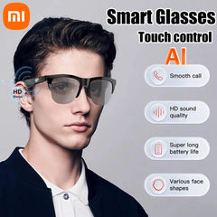 Xiaomi Smart Glasses AI Translation Anti-UV Call HIFI Music Headphones Outdoor Sports Bluetooth Touch Sunglasses For Women Men