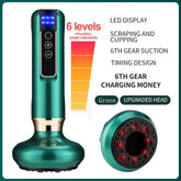 6 Gear Electric Cupping Massager Vacuum Suction Cup GuaSha Anti Cellulite Beauty Health Scraping Heat Body Slimming Massage