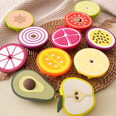 Color Kids New 1PCS Baby Silcone Teether Toys Vegetable Fruit Shape Baby Teething Toys Molar Sensory Toys Kids Toys Baby Stuff