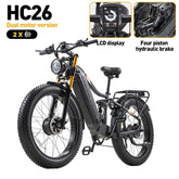 BURCHDA HC26 1500W50KM/H Mountain Electric Bicycle 48V30AH Lithium Battery 26Inch 4.0Fatbike Electric Bike For Adults Motorcycle