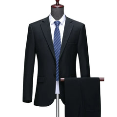 Men's Fashion Business Plus Size Gentleman's Casual Shirt for Work Slim-fit Wedding Formal Suit
