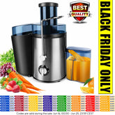 Juicer Machines Centrifugal Juicer Extractor Max Power 1000W, Wide Mouth Feed Chute for Fruit and Vegetables, 400W Motor